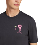 T-shirt Adidas Padel Zone Graphic Noir - Image 5