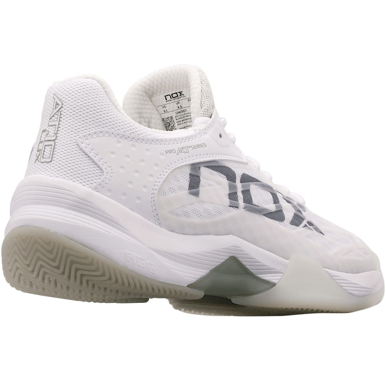 Chaussures de padel Homme Nox AT10 Lux Blanc/Gris - Image 2